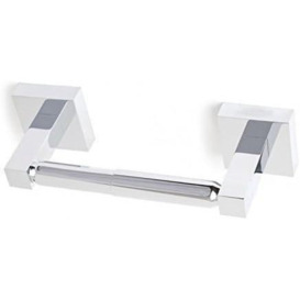 Square Bathroom Bar Toilet Roll Holder Toilet Paper Holder Bar Chrome Toilet Tissue Dispenser Stainless Steel