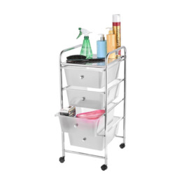 Storage Trolley On Wheels, 4 Drawer Storage Unit For Salon, Beauty Make Up, Home Office Organiser - thumbnail 2