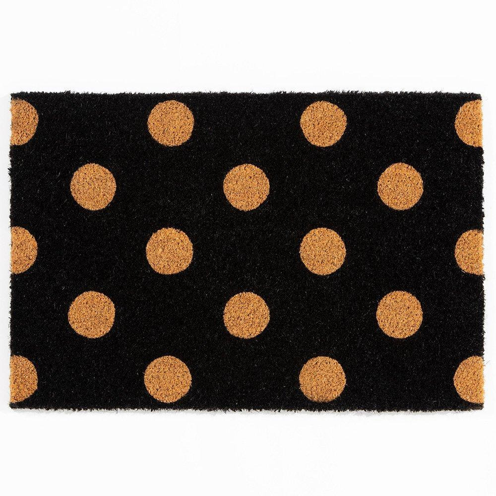 Astley Printed PVC Backed Coir Printed Spots Doormat - image 1