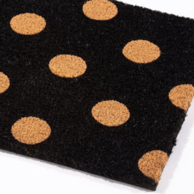 Astley Printed PVC Backed Coir Printed Spots Doormat - thumbnail 3