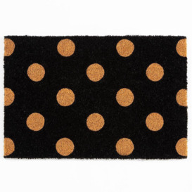 Astley Printed PVC Backed Coir Printed Spots Doormat - thumbnail 1