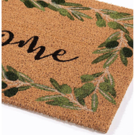 Astley Coir Olive Branch/Welcome Doormat - thumbnail 2