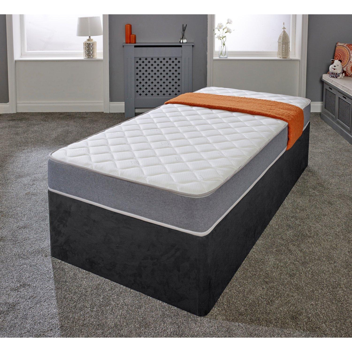 Cooltouch Essentials Grey Memory Foam Hybrid Spring Mattress - image 1