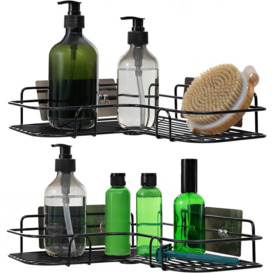 Shower Caddy Set of 2 Self Adhesive Corner Kitchen Storage Shelves