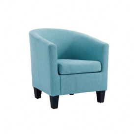 Canberra Tub Chair Accent Chair With Wooden Legs - thumbnail 2