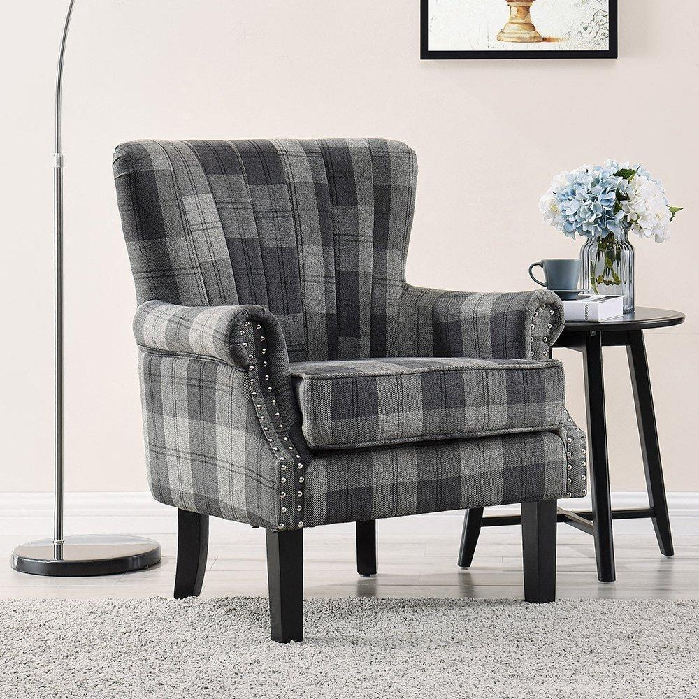 Melbourne Wingback Studded Armchair Accent Chair - image 1