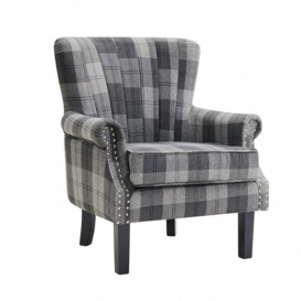 Melbourne Wingback Studded Armchair Accent Chair - thumbnail 2