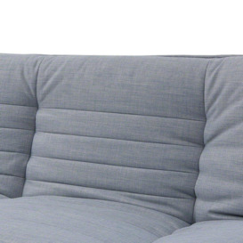 Michigan Fabric Sofa Bed Duo Contrast Fabric With Chrome Legs - thumbnail 3