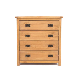 Lugo 4 Drawer Chest of Drawers Bras Drop Handle - thumbnail 1