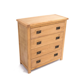 Lugo 4 Drawer Chest of Drawers Bras Drop Handle - thumbnail 3