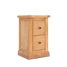 Lucca 2 Drawer Petite Bedside Table - thumbnail 2