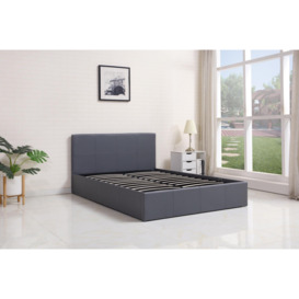 Ottoman Storage Leather Bed Side Lift 4FT6 Double Bed - thumbnail 2