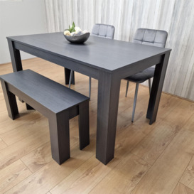 Dining Table Set with 2 Chairs Dining Room and Kitchen table set of 2,and Bench - thumbnail 2