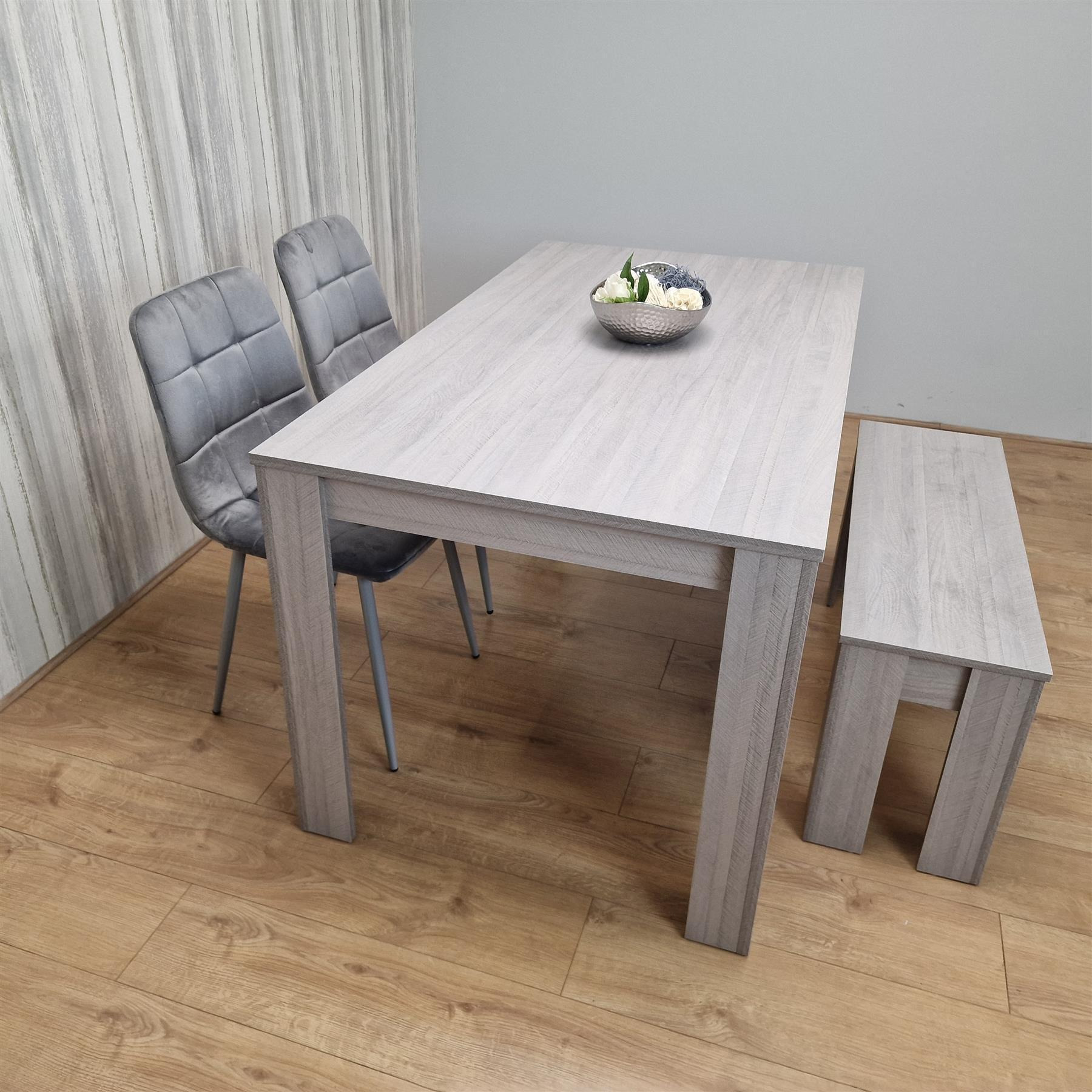 Dining Table Set with 2 Chairs Dining Room and Kitchen table set of 2,and Bench - image 1