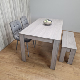 Dining Table Set with 2 Chairs Dining Room and Kitchen table set of 2,and Bench - thumbnail 1
