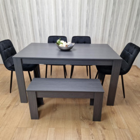 Dining Table Set with 4 Chairs and a Bench Dining Room and Kitchen table set of 4 - thumbnail 1