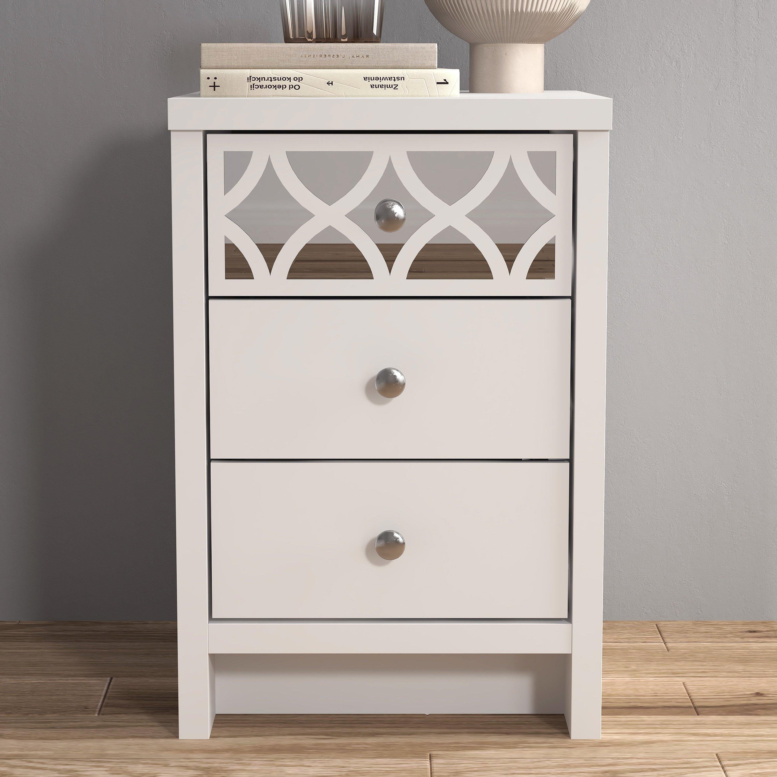 Arianna 3 Drawer Bedside Table - image 1