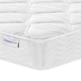 Sleepy Castle Bonnell Spring High Quality Durable Mattress 120cm Small Double White - thumbnail 3