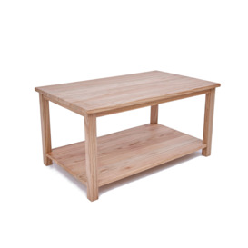 Portofino Solid wood Coffee Table with Shelf
