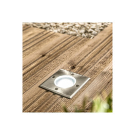 MYAH Square Small Single Stainless Steel Inground Or Decking Lights - thumbnail 1