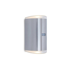 'Roxie' Stainless Steel LED Cylindrical Outdoor Wall Light With Motion Sensor