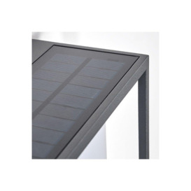 'Wren' Dark Grey Square Solar LED Wall Light With Motion Sensor - thumbnail 3