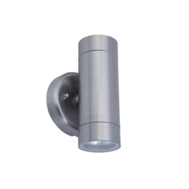 'Sonia' Stainless Steel Double Outdoor Wall Light - thumbnail 2