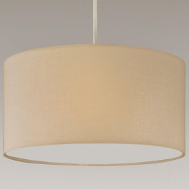 'Lucia' Cream Fabric Ceiling Lamp Shade With Frosted Diffuser - thumbnail 3