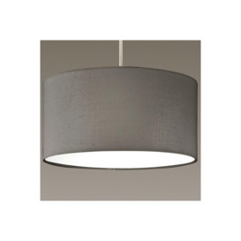 'Grey' Fabric Ceiling Lamp Shade With Frosted Diffuser