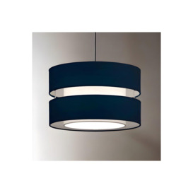 'Gayle' Navy Blue Two Tier Ceiling Shade