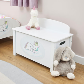 Unicorn Wooden Toy Box