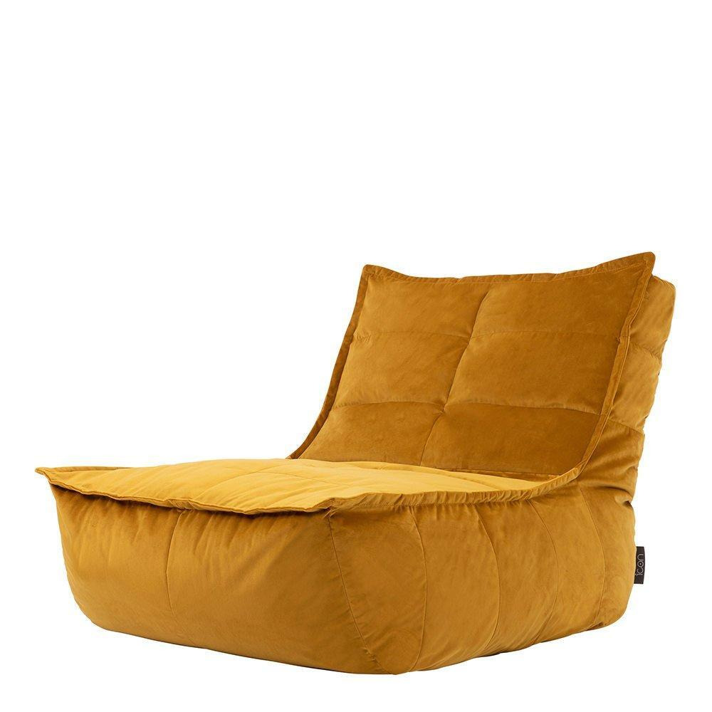 Dolce Lounger Bean Bag Ochre Yellow Bean Bag Chair - image 1