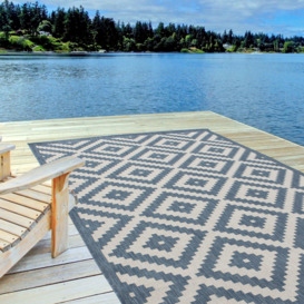 Ecology Collection Outdoor Rugs in Blue - 100blu - thumbnail 1