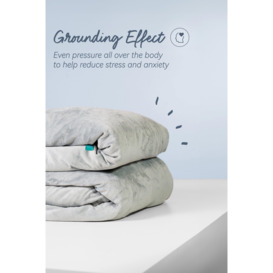 Vegan Glass Bead Filling Weighted Blanket with Removable Cover - thumbnail 2