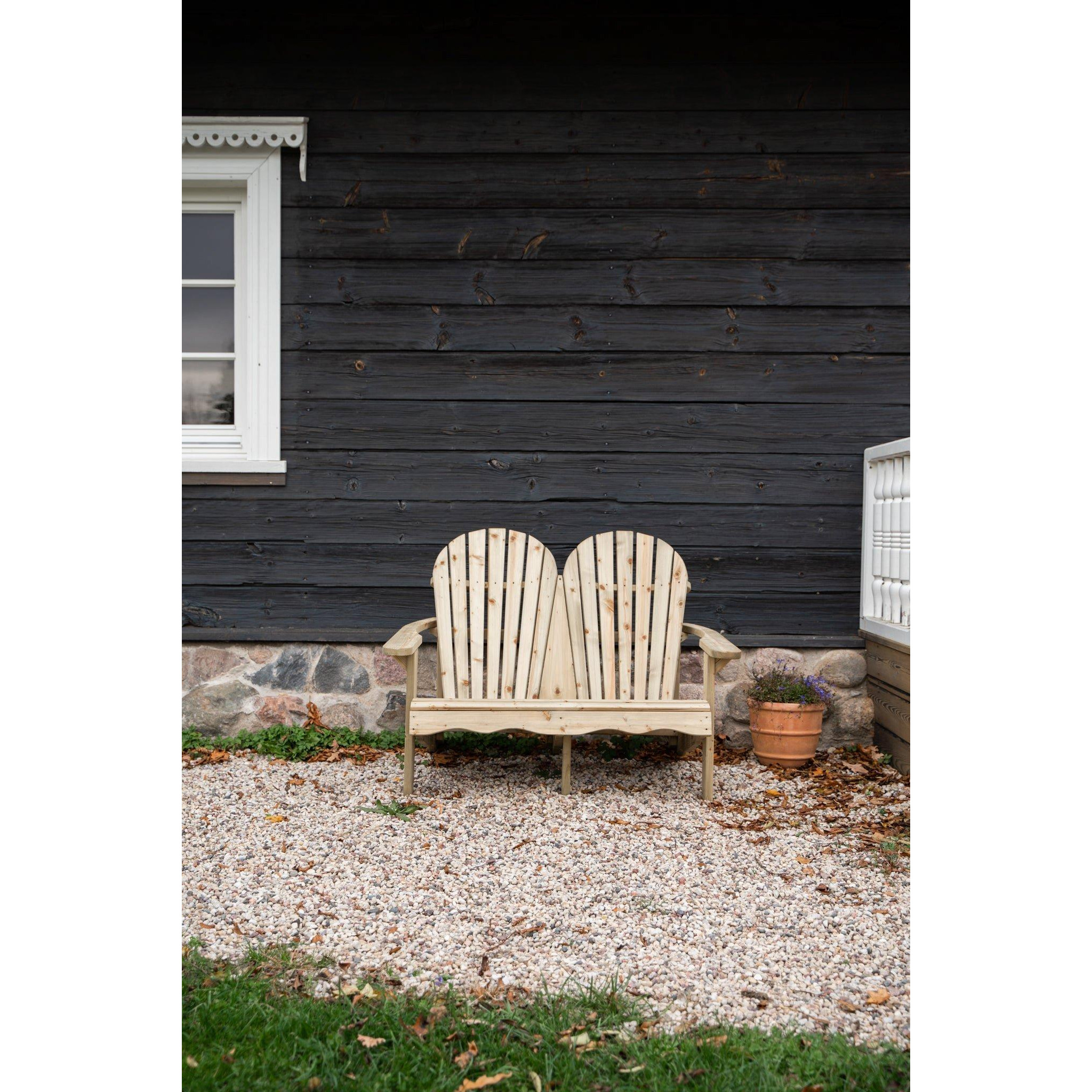 Double Adirondack relax garden bench - image 1
