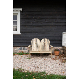 Double Adirondack relax garden bench