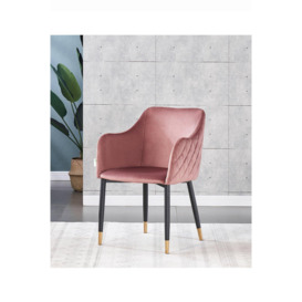 'Verona' Velvet Dining Chair Single - thumbnail 2