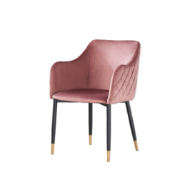 'Verona' Velvet Dining Chair Single - thumbnail 1