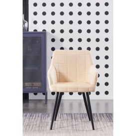 Set of 6 Camden Velvet Dining Chairs' Upholstered Dining Room Chairs - thumbnail 2