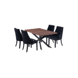 'Windsor Duke' LUX Dining Set a Table and Chairs Set of 4