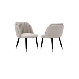 Set of 2 'Milano Velvet Dining Chair' Upholstered Dining Room Chair - thumbnail 1