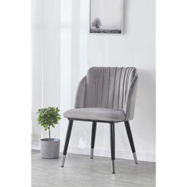Set of 2 'Milano Velvet Dining Chair' Upholstered Dining Room Chair - thumbnail 2