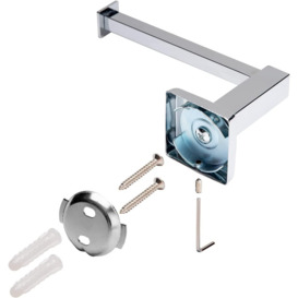 Toilet Roll Holder Wall Mounted Chrome Toilet Paper Holder Left or Right Facing - Bathroom Loo Roll Holder - thumbnail 3