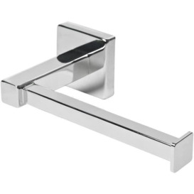 Toilet Roll Holder Wall Mounted Chrome Toilet Paper Holder Left or Right Facing - Bathroom Loo Roll Holder - thumbnail 1