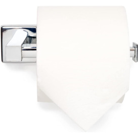 Toilet Roll Holder Wall Mounted Chrome Toilet Paper Holder Left or Right Facing - Bathroom Loo Roll Holder - thumbnail 2
