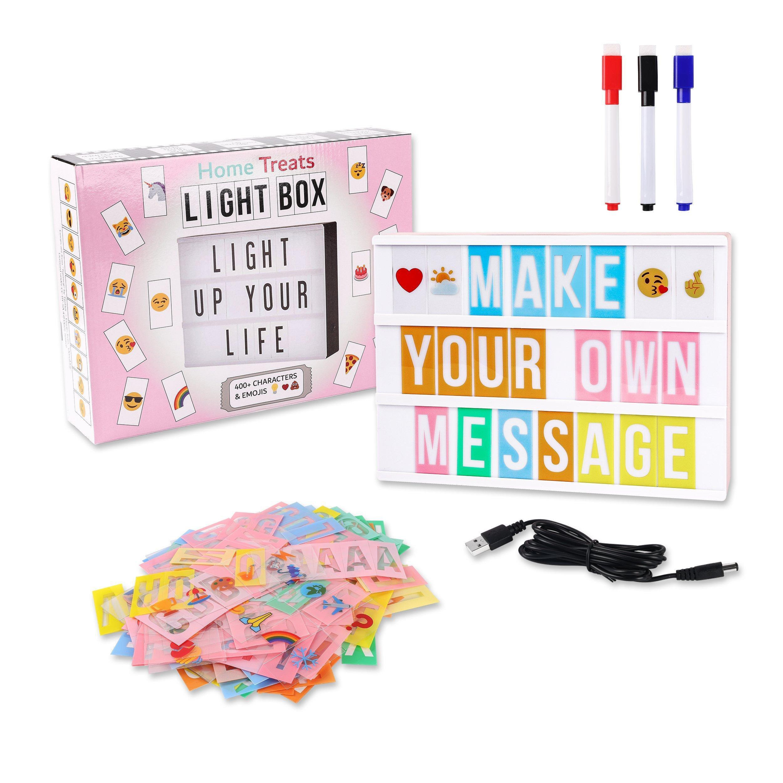 Cinema Light Box Includes 25 Letters, Emojis, Symbols & 3 Markers - image 1