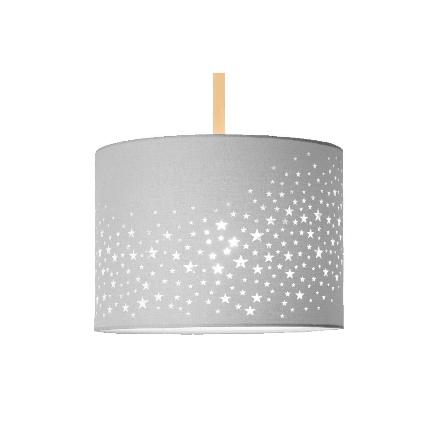'Stardust' Grey Star Easy Fit  Ceiling Lamp Shade - image 1