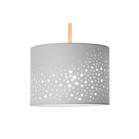'Stardust' Grey Star Easy Fit  Ceiling Lamp Shade - thumbnail 1
