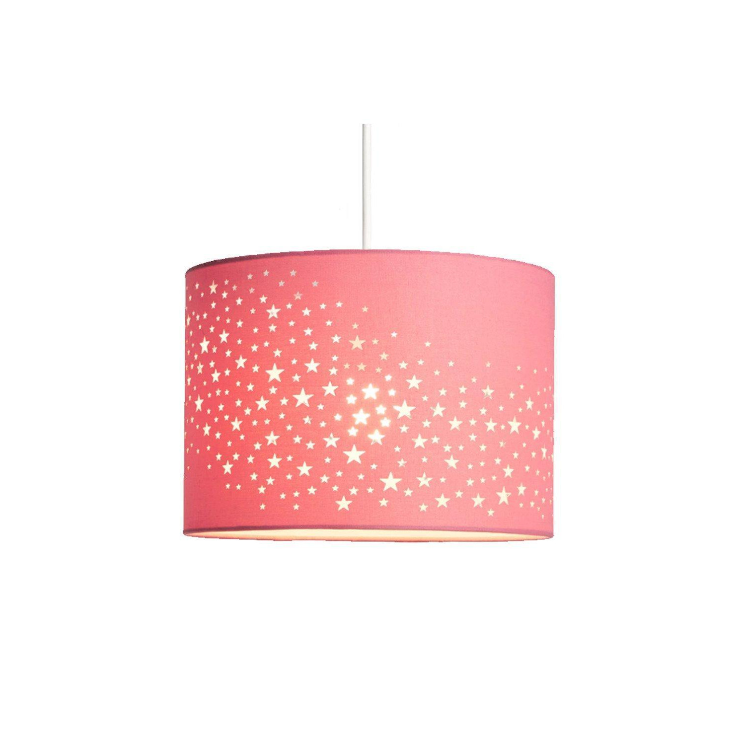 'Stardust' Pink Star Easy Fit Ceiling Lamp Shade