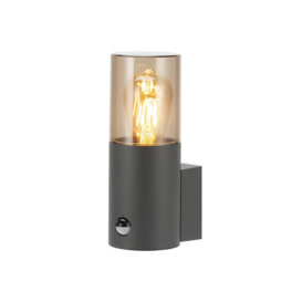 CGC Lighting 'Bluebell' Dark Grey Cylinder Wall Light with PIR Motion Sensor - thumbnail 3